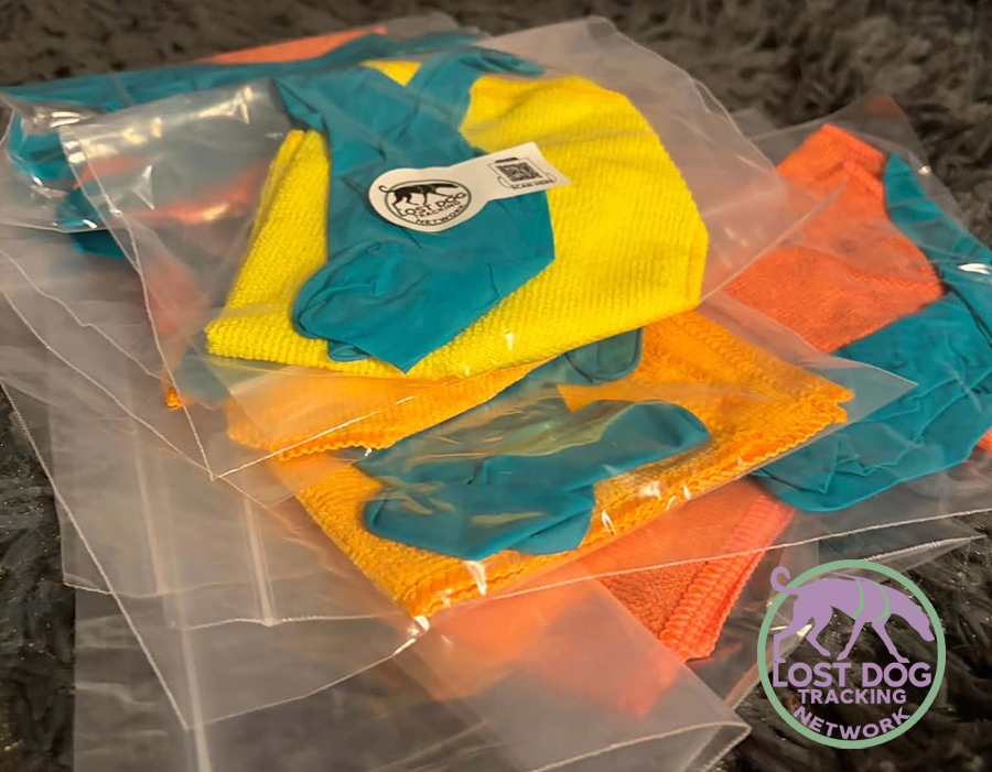 Photo of a pile of scent item ziplock bags